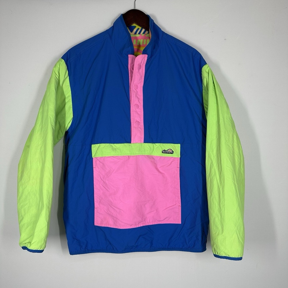 Small Chubbies Winter Solstice Reversible Fleece Jacket Retro 80s 90s